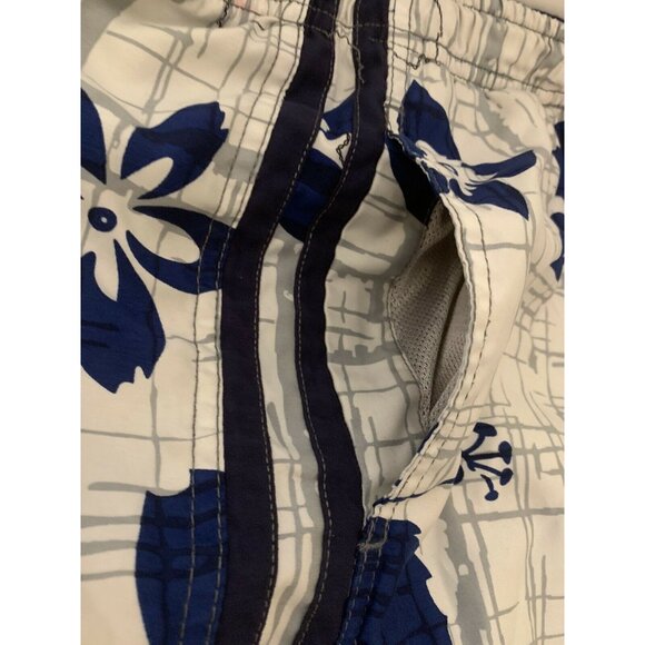 Burnside‎ Men's Sz L Board Swim Shorts MultiColor Blue White Missing drawstring - Picture 8 of 9
